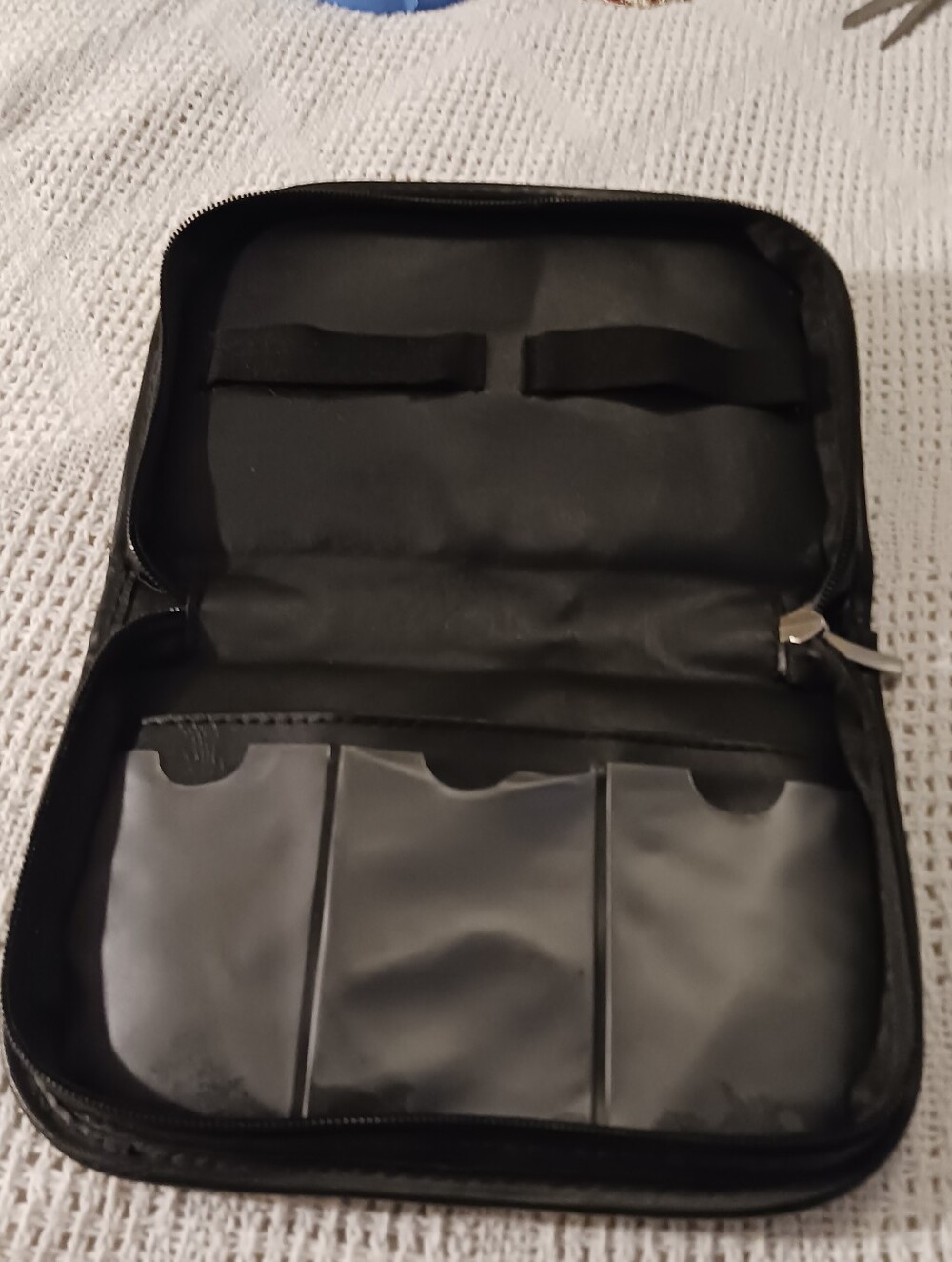 Men's Black Travel Organizer Pouch Card Holder Misc.